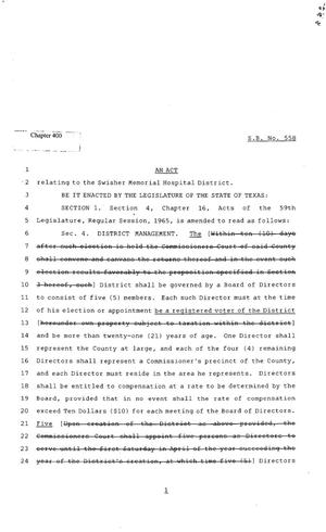 82nd Texas Legislature, Regular Session, Senate Bill 558, Chapter 400