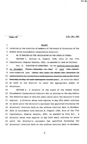 82nd Texas Legislature, Regular Session, Senate Bill 564, Chapter 199