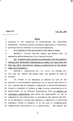 82nd Texas Legislature, Regular Session, Senate Bill 594, Chapter 1228