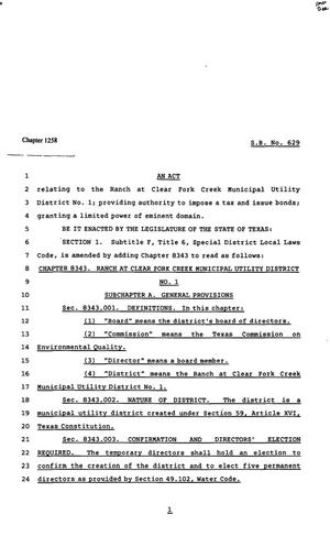 82nd Texas Legislature, Regular Session, Senate Bill 629, Chapter 1258