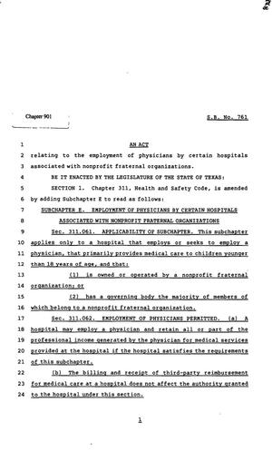 82nd Texas Legislature, Regular Session, Senate Bill 761, Chapter 901