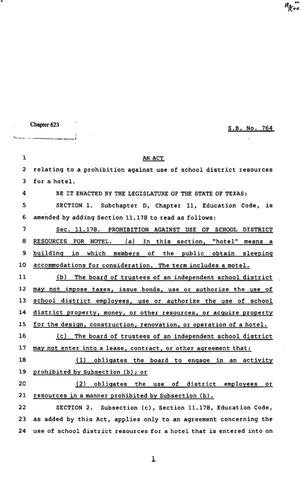 82nd Texas Legislature, Regular Session, Senate Bill 764, Chapter 623