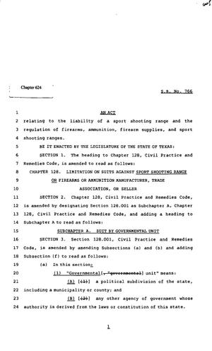 82nd Texas Legislature, Regular Session, Senate Bille 766, Chapter 624