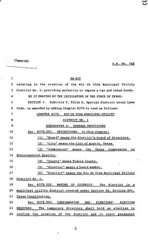 82nd Texas Legislature, Regular Session, Senate Bill 768, Chapter 625