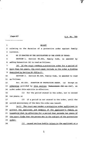 82nd Texas Legislature, Regular Session, Senate Bill 789, Chapter 627