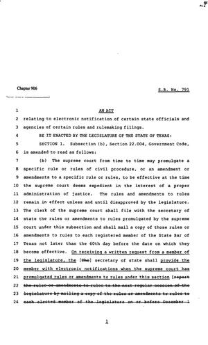 82nd Texas Legislature, Regular Session, Senate Bill 791, Chapter 906