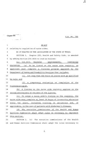 82nd Texas Legislature, Regular Session, Senate Bill 795, Chapter 408