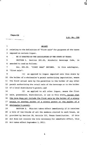 82nd Texas Legislature, Regular Session, Senate Bill 799, Chapter 628