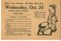 Thumbnail image of item number 1 in: '[Flyer for Ku Klux Klan Day]'.