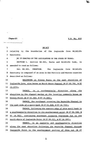 82nd Texas Legislature, Regular Session, Senate Bill 810, Chapter 631
