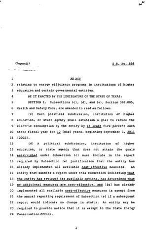 82nd Texas Legislature, Regular Session, Senate Bill 898, Chapter 637