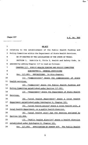 82nd Texas Legislature, Regular Session, Senate Bill 969, Chapter 1237