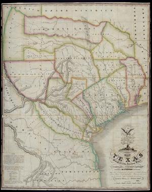 "Map of Texas with parts of the Adjoining States. Compiled by Stephen F. Austin."