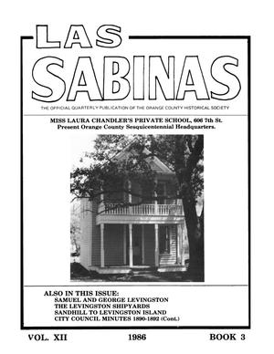 Primary view of object titled 'Las Sabinas, Volume 12, Number 3, July 1986'.