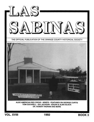 Primary view of object titled 'Las Sabinas, Volume 18, Number 3, July 1992'.