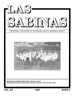 Las Sabinas, Volume 20, Number 2, April 1994
