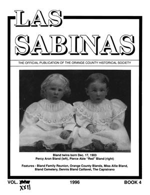 Primary view of object titled 'Las Sabinas, Volume 22, Number 4, October 1996'.