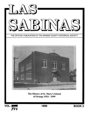 Primary view of object titled 'Las Sabinas, Volume [25], Number 2, 1999'.