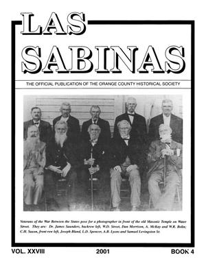 Primary view of object titled 'Las Sabinas, Volume [27], Number 4, 2001'.