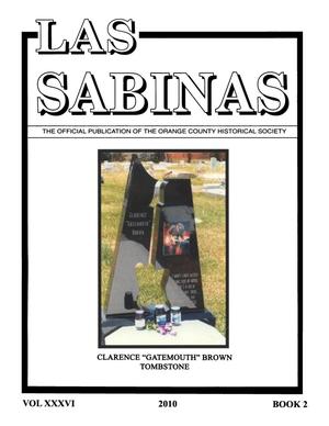 Primary view of object titled 'Las Sabinas, Volume 36, Number 2, 2010'.