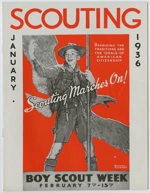 Primary view of object titled 'Scouting, Volume 24, Number 1, January 1936'.