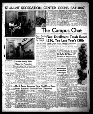 Primary view of object titled 'The Campus Chat (Denton, Tex.), Vol. 28, No. 1, Ed. 1 Friday, September 22, 1944'.