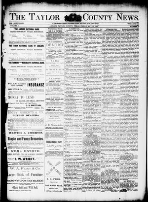 Primary view of object titled 'The Taylor County News. (Abilene, Tex.), Vol. 9, No. 13, Ed. 1 Friday, May 19, 1893'.