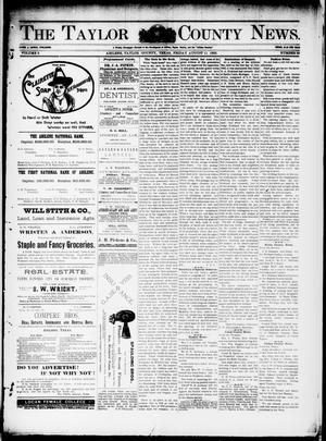 The Taylor County News. (Abilene, Tex.), Vol. 9, No. 25, Ed. 1 Friday, August 11, 1893