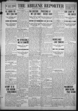 Primary view of object titled 'The Abilene Reporter (Abilene, Tex.), Vol. 29, No. 37, Ed. 1 Friday, September 18, 1908'.