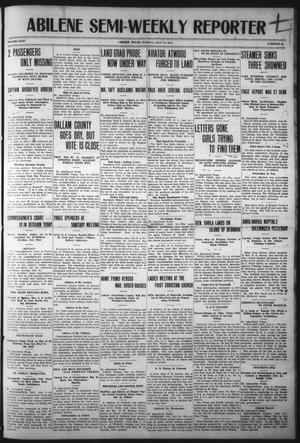 Abilene Semi-Weekly Reporter (Abilene, Tex.), Vol. 31, No. 61, Ed. 1 Tuesday, July 11, 1911
