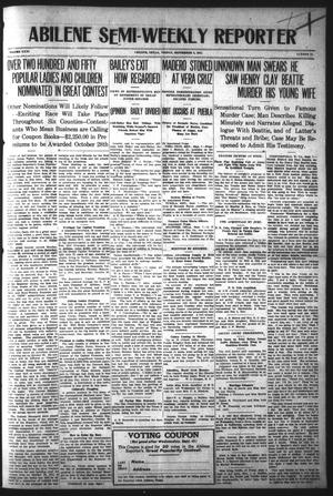 Abilene Semi-Weekly Reporter (Abilene, Tex.), Vol. 31, No. 78, Ed. 1 Friday, September 8, 1911