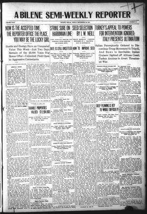 Abilene Semi-Weekly Reporter (Abilene, Tex.), Vol. 31, No. 84, Ed. 1 Friday, September 29, 1911