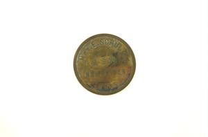 Primary view of object titled '[Mrs. E. Schultz & Son Token]'.