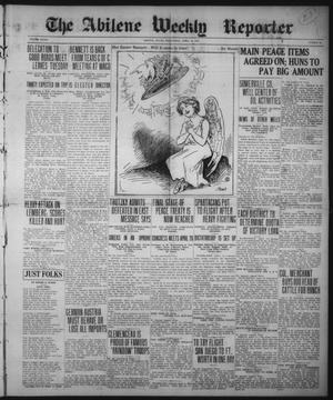 The Abilene Weekly Reporter (Abilene, Tex.), Vol. 34, No. 15, Ed. 1 Wednesday, April 16, 1919