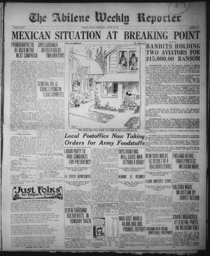 The Abilene Weekly Reporter (Abilene, Tex.), Vol. 34, No. 33, Ed. 1 Wednesday, August 20, 1919