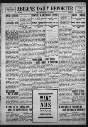 Primary view of object titled 'Abilene Daily Reporter (Abilene, Tex.), Vol. 12, No. 139, Ed. 1 Thursday, January 2, 1908'.