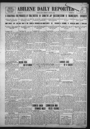 Primary view of object titled 'Abilene Daily Reporter (Abilene, Tex.), Vol. 12, No. 145, Ed. 1 Thursday, January 9, 1908'.