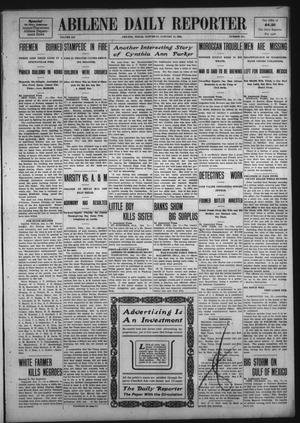 Primary view of object titled 'Abilene Daily Reporter (Abilene, Tex.), Vol. 12, No. 147, Ed. 1 Saturday, January 11, 1908'.