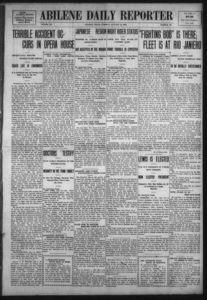 Primary view of object titled 'Abilene Daily Reporter (Abilene, Tex.), Vol. 12, No. 149, Ed. 1 Tuesday, January 14, 1908'.