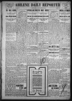 Primary view of object titled 'Abilene Daily Reporter (Abilene, Tex.), Vol. 12, No. 159, Ed. 1 Saturday, January 25, 1908'.