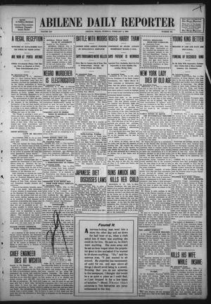 Abilene Daily Reporter (Abilene, Tex.), Vol. 12, No. 167, Ed. 1 Tuesday, February 4, 1908