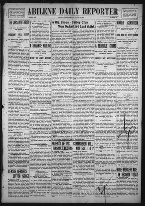 Primary view of object titled 'Abilene Daily Reporter (Abilene, Tex.), Vol. 12, No. 205, Ed. 1 Friday, March 20, 1908'.