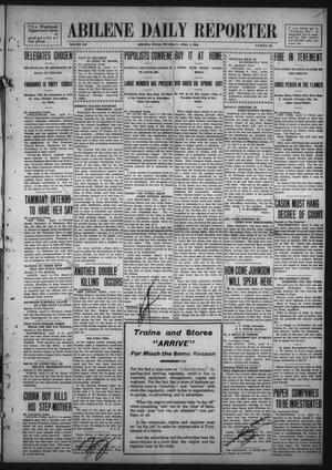 Abilene Daily Reporter (Abilene, Tex.), Vol. 12, No. 216, Ed. 1 Thursday, April 2, 1908