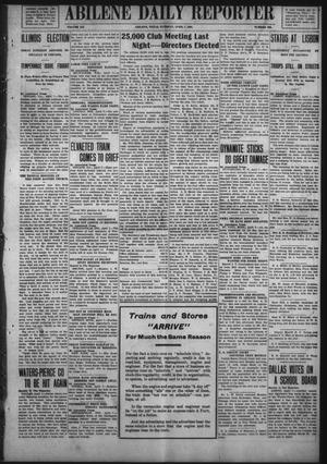Primary view of object titled 'Abilene Daily Reporter (Abilene, Tex.), Vol. 12, No. 220, Ed. 1 Tuesday, April 7, 1908'.