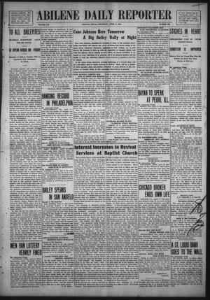 Abilene Daily Reporter (Abilene, Tex.), Vol. 12, No. 222, Ed. 1 Thursday, April 9, 1908