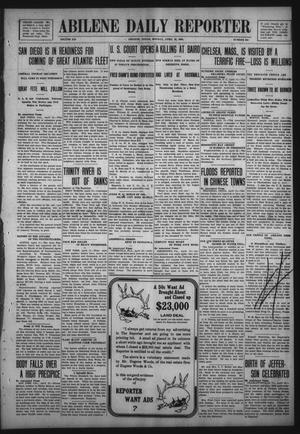 Abilene Daily Reporter (Abilene, Tex.), Vol. 12, No. 225, Ed. 1 Monday, April 13, 1908