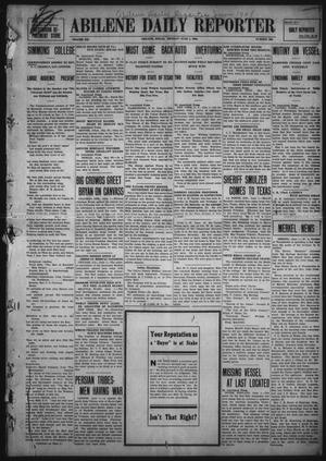 Abilene Daily Reporter (Abilene, Tex.), Vol. 12, No. 266, Ed. 1 Monday, June 1, 1908