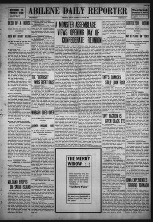 Primary view of object titled 'Abilene Daily Reporter (Abilene, Tex.), Vol. 12, No. 272, Ed. 1 Tuesday, June 9, 1908'.