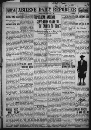 Abilene Daily Reporter (Abilene, Tex.), Vol. 12, No. 276, Ed. 1 Monday, June 15, 1908