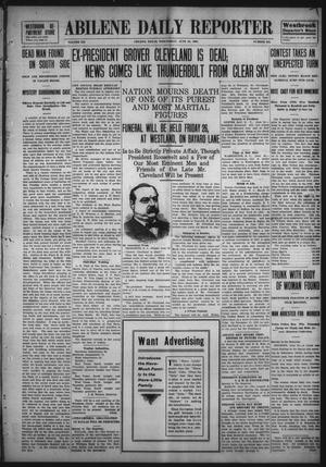 Abilene Daily Reporter (Abilene, Tex.), Vol. 12, No. 282, Ed. 1 Wednesday, June 24, 1908